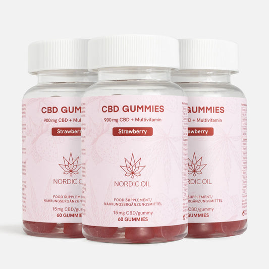 3FOR2 CBD Gummies (900 mg) Strawberry