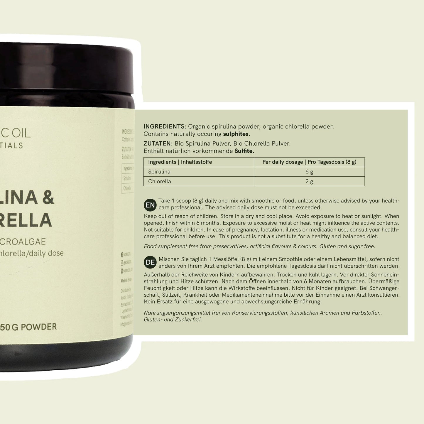 Spirulina Chlorella Powder