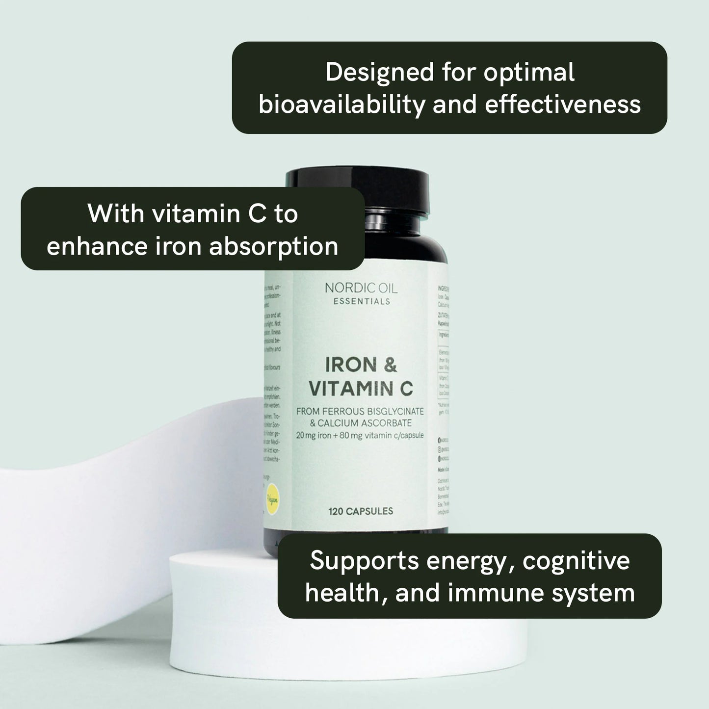 Iron and Vitamin C Capsules