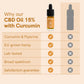 CBD Oil (15%) with Curcumin